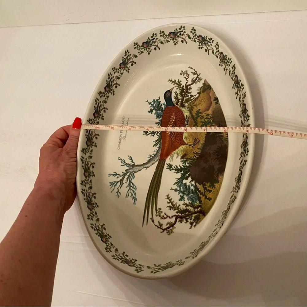 PORTMEIRION CASSEROLE SERVEWARE BAKE DINING COMMON PHEASANT WHITE BROWN GREEN